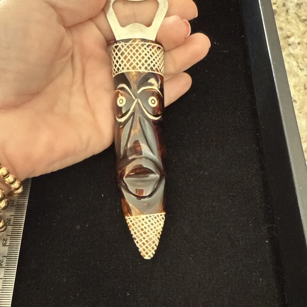 African Batik‎ Bone Bottle Opener Polished Finish. 4529